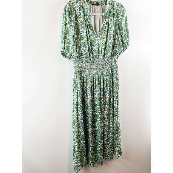 J. Crew Green Floral Midi Dress - Picture 9 of 9